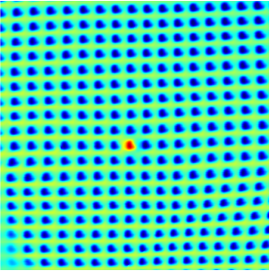 SSM image of an array of pi-loops.