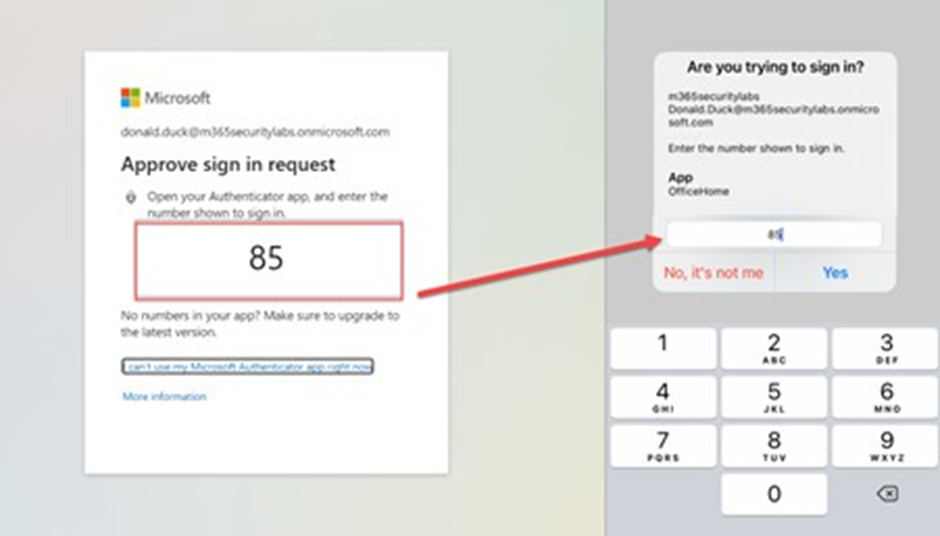 how to find the code displayed in the microsoft authenticator app
