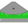 Layering of liquid molecules near solid surface