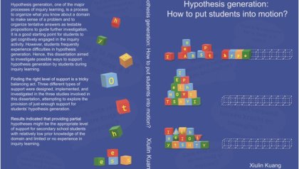 Promotie Xiulin Kuang | Hypothesis generation, how to put students into motion?