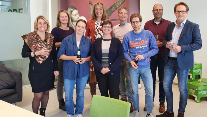 Anna Bos-Nehles, Janneke Ettema, Anne Leferink, Tracy Craig, Leon olde Scholtenhuis, Robin de Graaf, Raymond Loohuis,  CELT coaches Eduardo Hermsen & Cornelise Vreman- de Olde