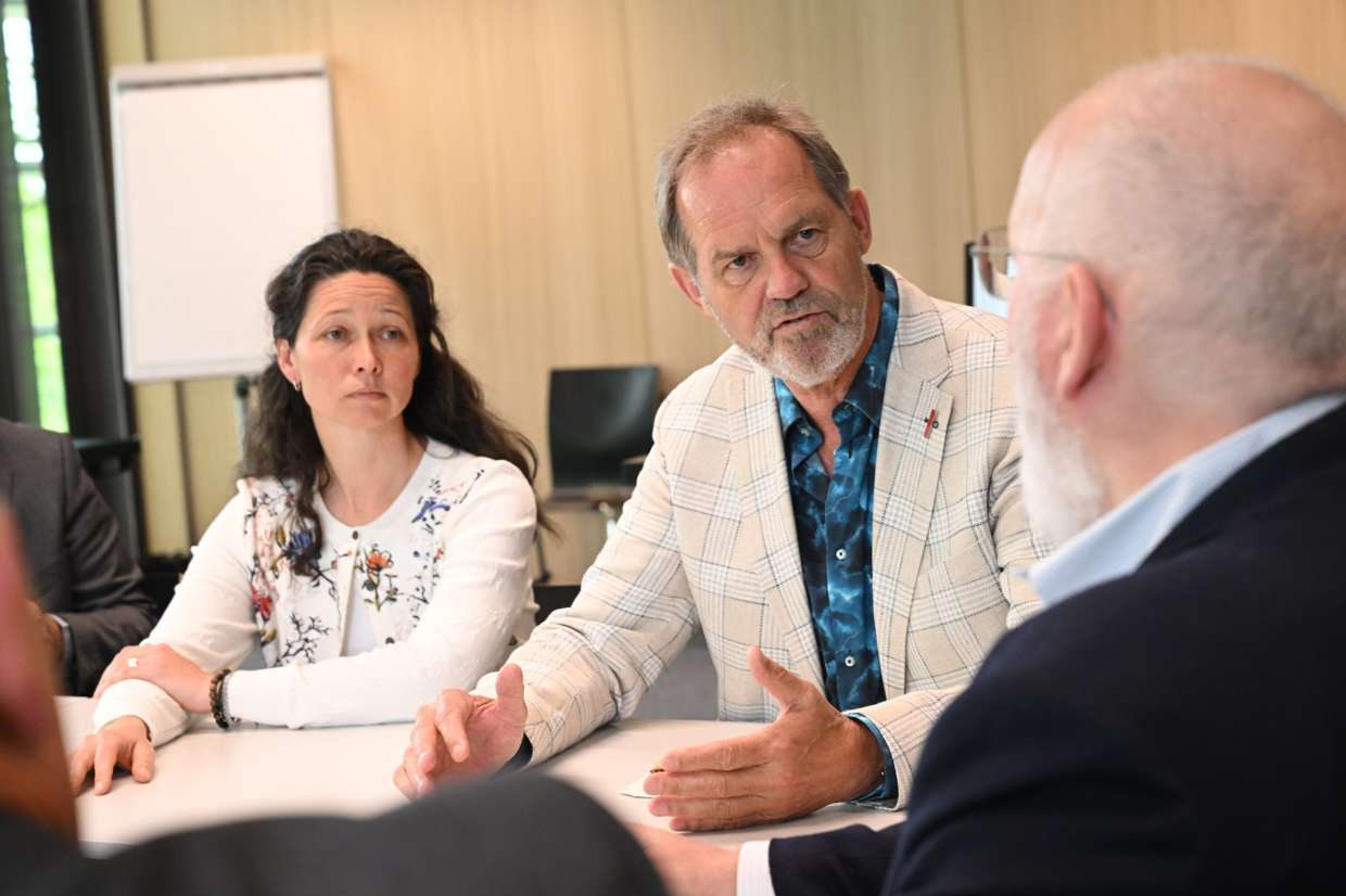 Cheryl de Boer, Albert van den Berg en Frans Timmermans