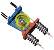 Schematic overview of bowden cable driven series elastic actuator