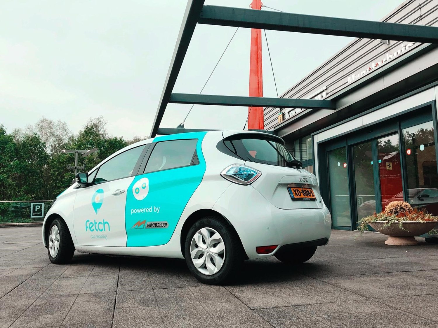 Test drive electric rental car for business on 28 January