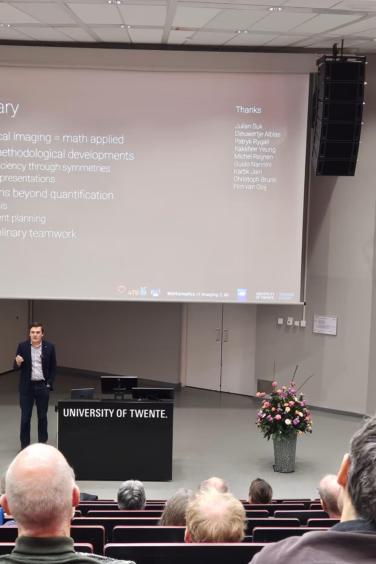 Jelmer Wolterink presenting