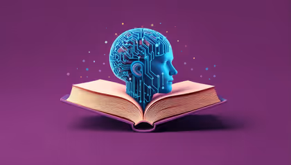 Illustratie van AI boek