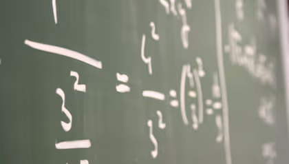 mathematics on a blackboard