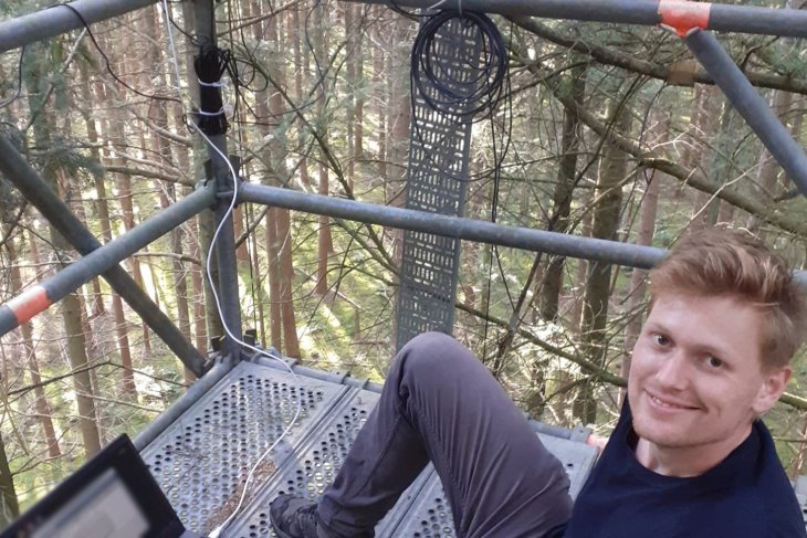 Paul Vermunt in tower