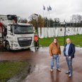 Prof. Boucherie with rubbish truck