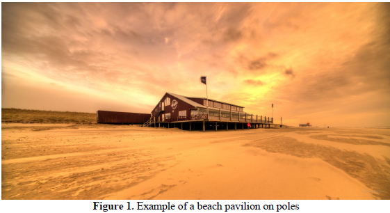 Figure 1. Example of a beach pavilion on poles