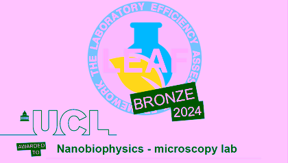 NBP laboratory is awarded with the Bronze Medal for a sustainable laboratory