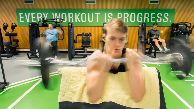 Workout in de sportschool