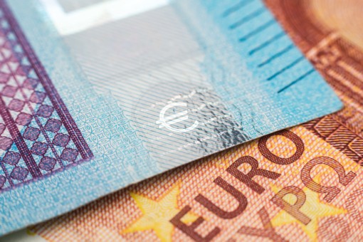Two euro banknotes