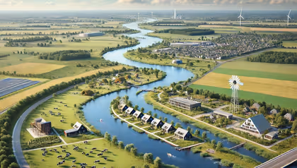 AI generated view of the Vecht river