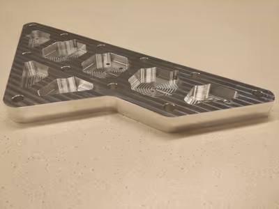 Aluminium montageplaat