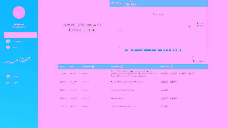 Screen from Scribe.
