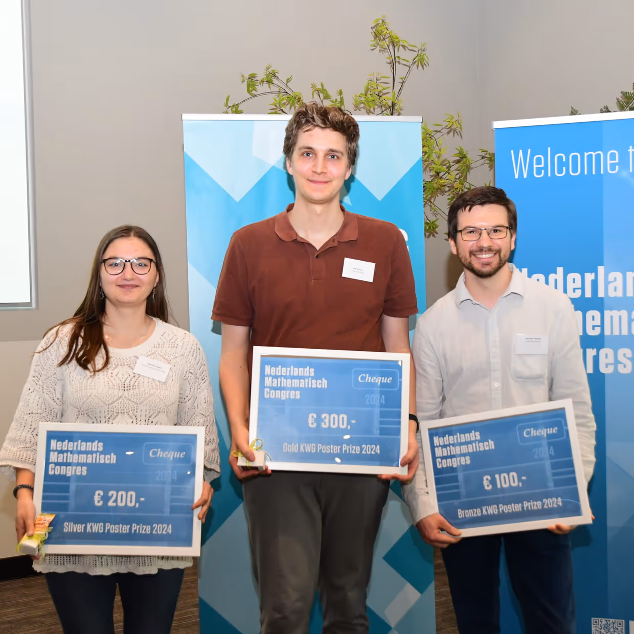 The three poster prize winners NMC2024
