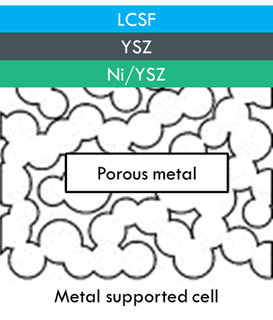 Metal Supported Cell