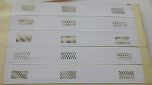 The moulds made by laser cutting