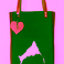 Workshop shopper vilt en koeienhuid