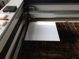 Laser cutter in action